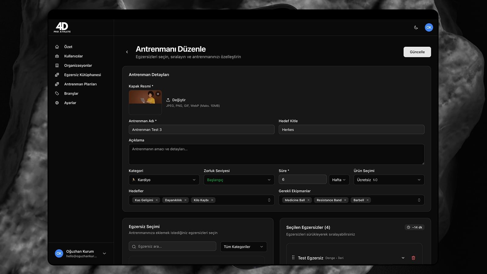 4D Pro Athlete projesi görsel 6 - Mobil Uygulama detay
