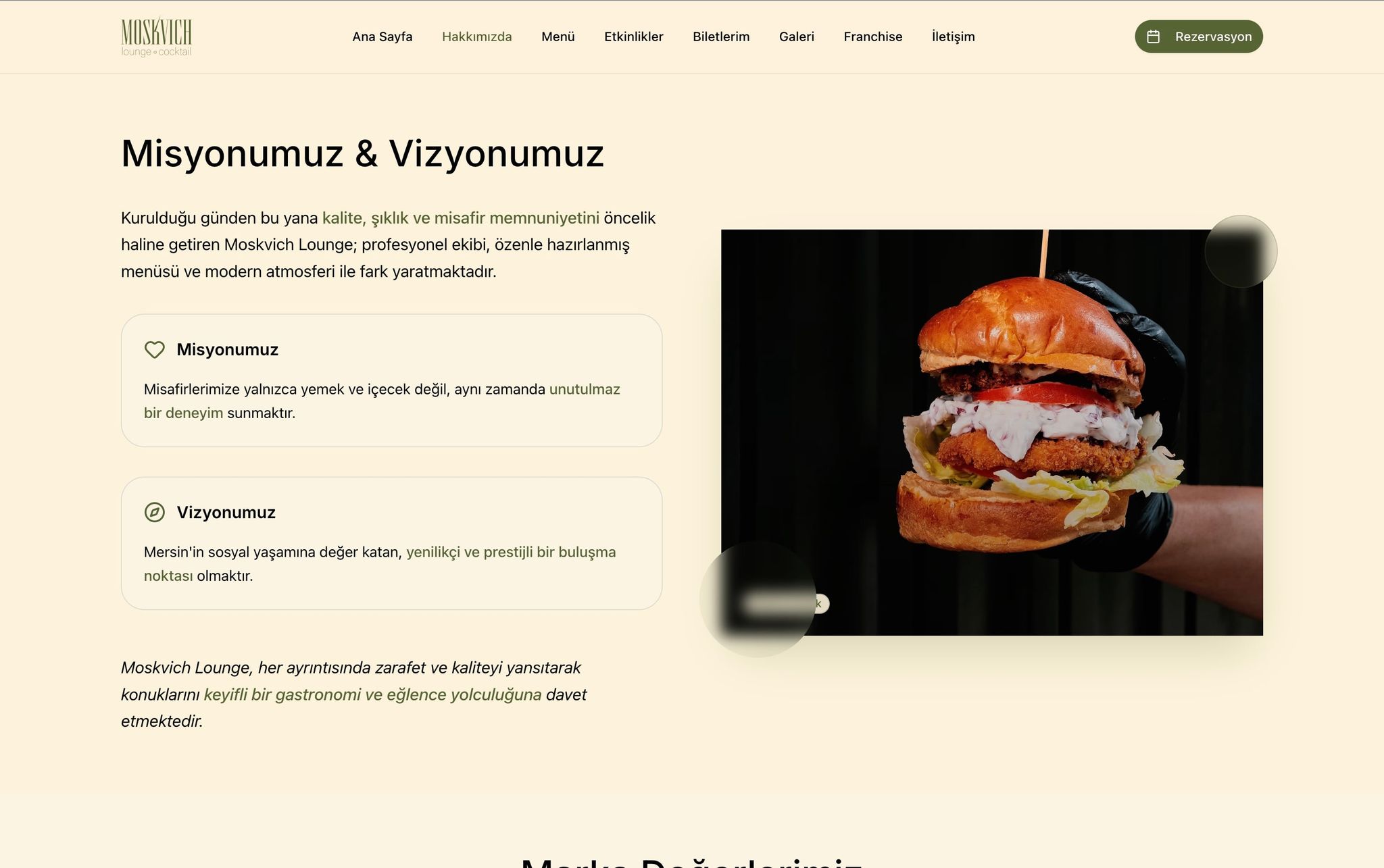 Moskvich Lounge projesi görsel 5 - Web Geliştirme detay