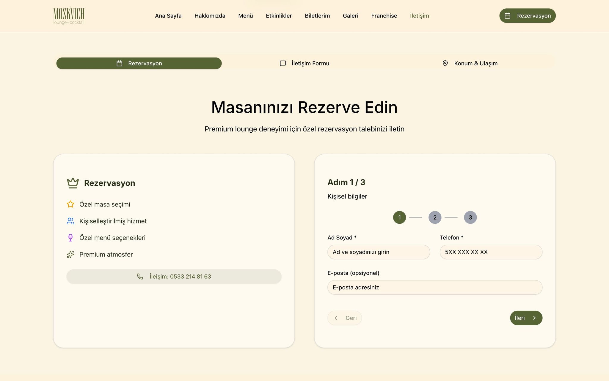 Moskvich Lounge projesi görsel 8 - Web Geliştirme detay